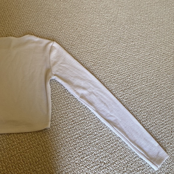 ZARA white long sleeve crop shirt. Size M. - Picture 4 of 7